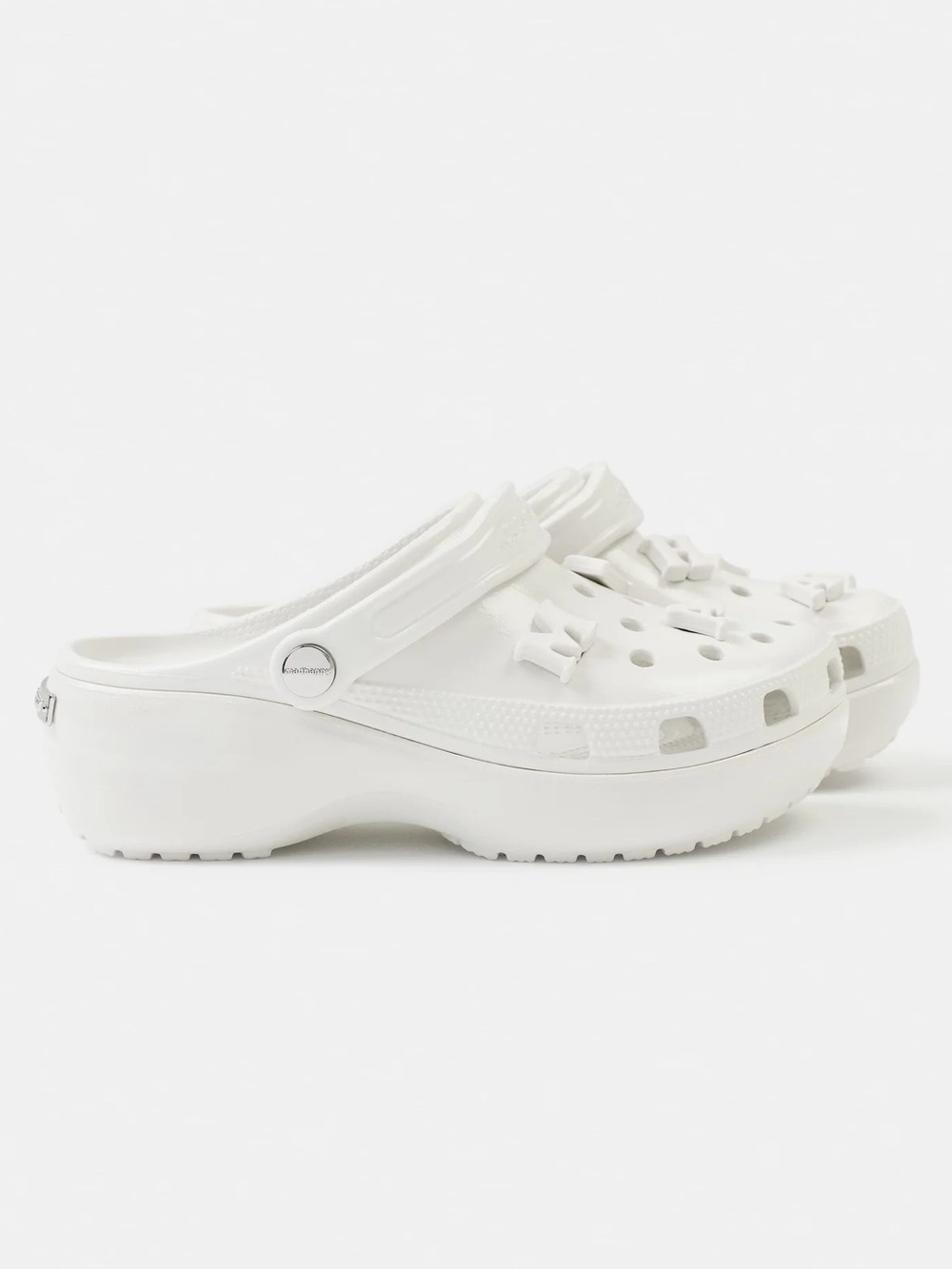 Crocs Madhappy White Platform Clogs
